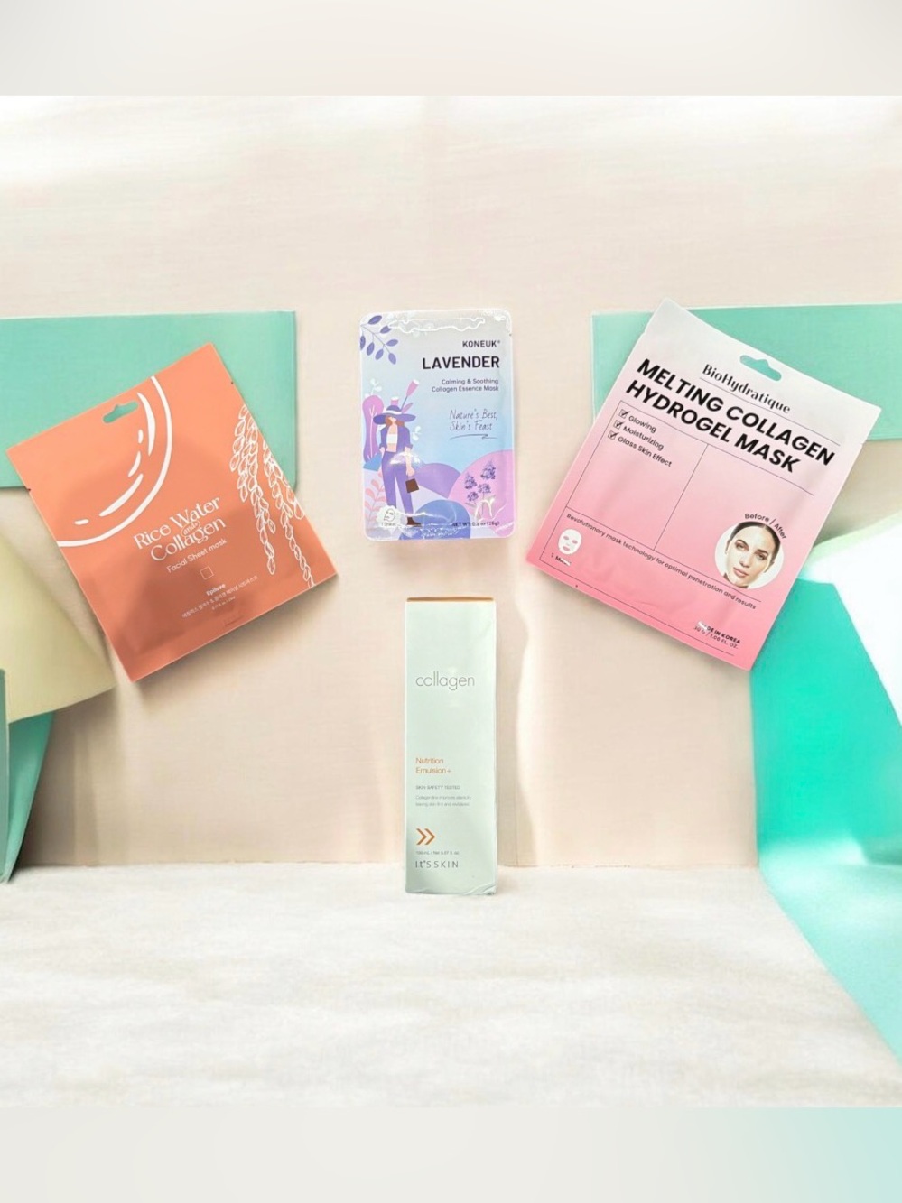 It’s Skin Collagen Emulsion & Luxury Korean Sheet Mask 4pc Bundle NEW